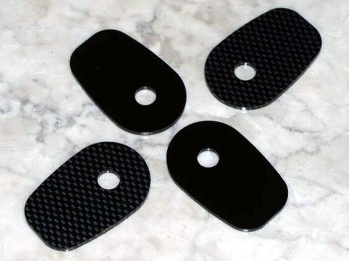 Yamaha Turn Signal Adapter Plates - R1 R6 FZ6 FZ1 FAZER YZF600 YZF1000 FJR1300