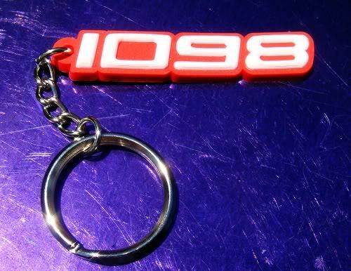 1098 3D Rubber Keyring Key-Chain 1098R 1098S