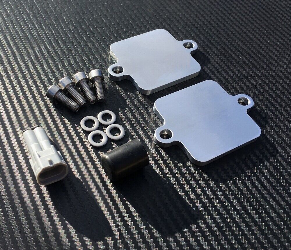 SMOG Block Off Plates - Yamaha FZ6 FZ6R FZ6S FAZER XJ6 Diversion PAIR Valve Kit