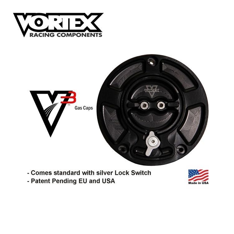 Vortex V3 Fuel Gas Cap - 2017 + Yamaha R6 2018 2019 2020 2021 Keyless GC620K
