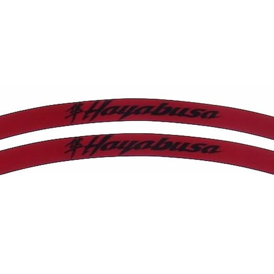 Hayabusa Kanji Logo Burgundy Rim Stripes / Tape - Suzuki GSXR GSX1300R BUSA