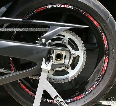 Red SUZUKI GSXR Logo Barbed Wire Rim Stripes / Tape GSX-R 600 750 1000 1100