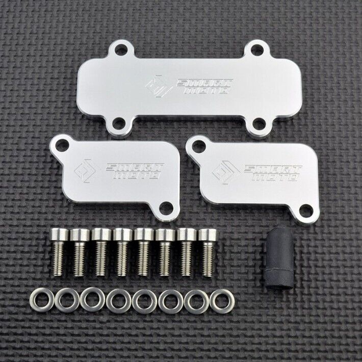 BMW K1200 K1300 S R GT SMOG Block Off Plates PAIR / AIS Eliminator Kit K1300S