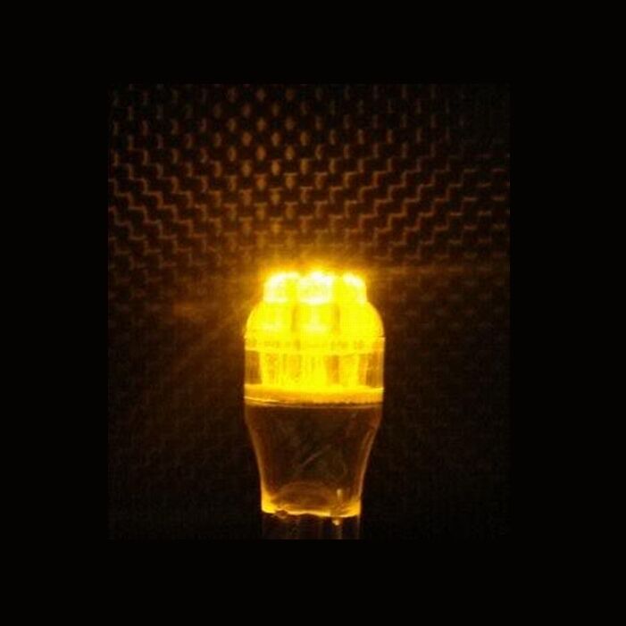 2 x 6 LED SUPER Amber Park Light Bulb R1 R6 FZ6R MT09 GSXR SV1000 ZX6 ZX10 CBR