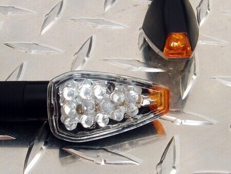 Long LED Tip Signals R1 R6 FZ6 FZ8 GSXR SV650 SV1000 ZX6 ZX12 916 S4R CBR 600RR