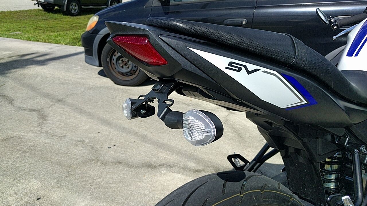 2016 - 2024 SV650 Fender Eliminator Plate Bracket Tail Tidy SV 650 SV650X