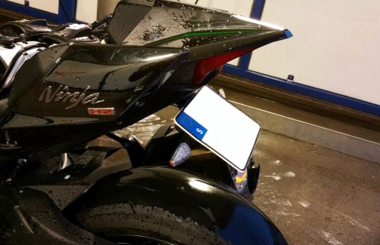 Kawasaki H2 Fender Eliminator Tail Tidy Licence Plate Bracket 2015 +