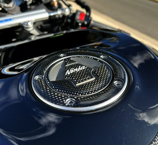 Ninja REAL Carbon Fuel Gas Cap Pad ZX6R ZX10R ZX14 ZX14R Z1000 Z800 Z750 Z1000SX