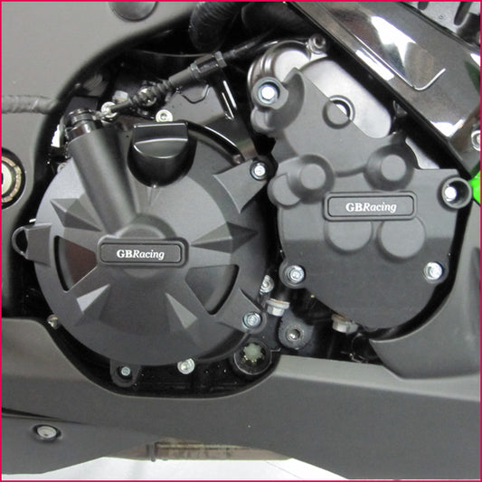 2008 - 2010 ZX10R GB Racing Engine Case Cover Slider Set Kawasaki ZX10 ZX-10R