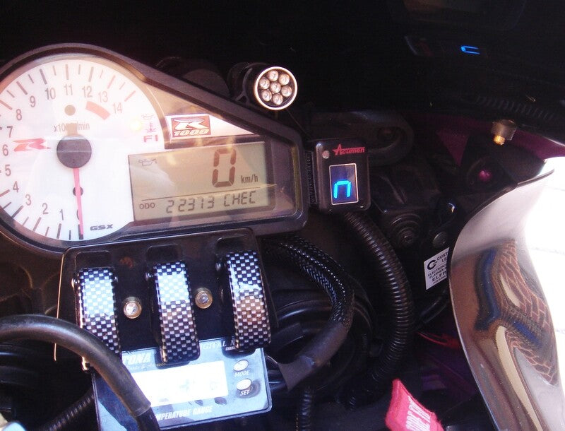 Raptor LED Shift Light R1 GSXR TL1000 HAYABUSA 1400 ZX10 ZX12 ZX14 CBR RC51 VROD