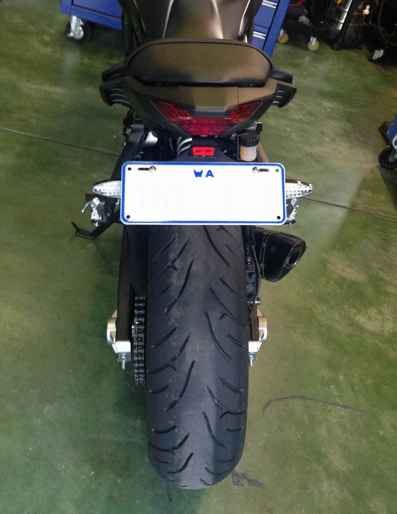 Yamaha MT07 FZ07 FJ07 Fender Eliminator Tail Tidy Plate Bracket MT-07 FZ-07