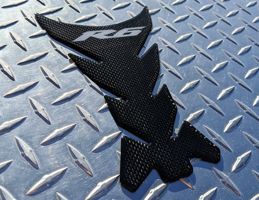 Yamaha R6 REAL Carbon Fibre Fuel / Gas Tank Pad / Protector / Cover YZF-R6