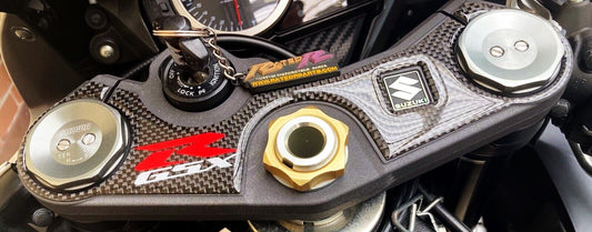 REAL Carbon 2006 - 2026 GSX-R 600 750 Triple Clamp / Yoke Pad K6-M6 GSXR
