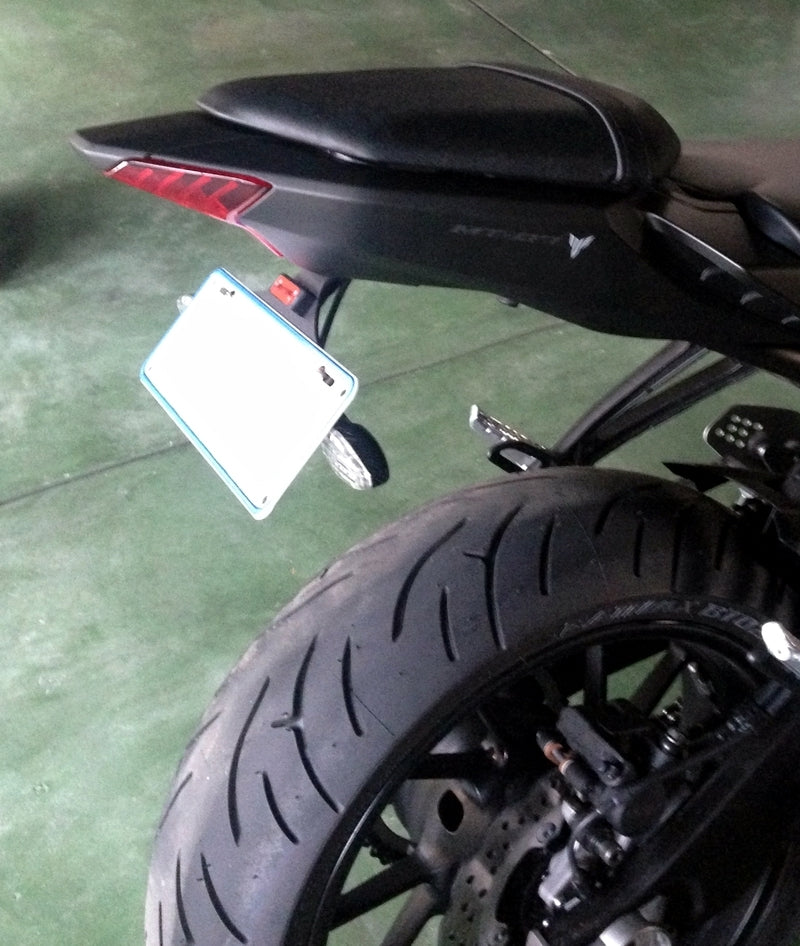 Yamaha MT07 FZ07 FJ07 Fender Eliminator Tail Tidy Plate Bracket MT-07 FZ-07