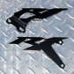 Yamaha '07-08 R1 BLACK Heel Guards / Ankle Plates YZF-R1 2007 2008