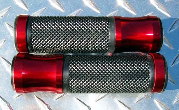 Red Grips GSXR GSXS 600RR 1000RR 675R R1 R6 R3 FZ8 MT07 FZ09 FZ1 ZX6 ZX10 ZX14