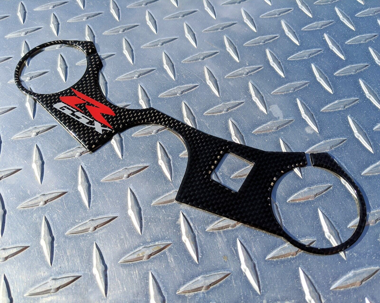 REAL Carbon K7 K8 GSX-R 1000 Yoke Pad / Triple Clamp Decal 2007 2008 GSXR1000