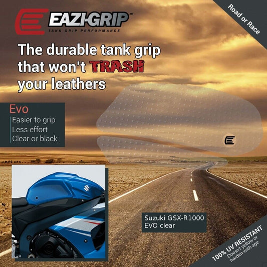 2009-16 GSX-R1000 Eazi-Grip Evo Tank Grip Pads GSXR 1000 K9 L0 L1 L2 L5 L6 Black