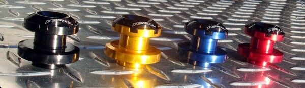 GOLD 6mm Swingarm Spools R1 R6 R3 FZ8 MT09 FZ9 MT10 FZ1 RSV4 675 899 959 1299 M6