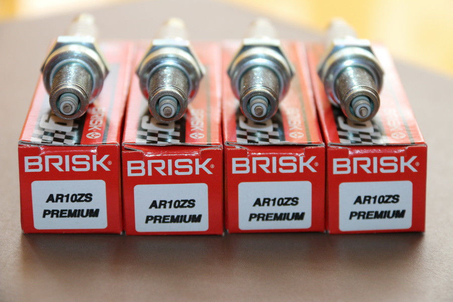 4 x BRISK AR10ZS Spark Plugs GSXR HAYABUSA CBR VFR R1 RSV4 ZX10 ZX14 NGK CR8 CR9