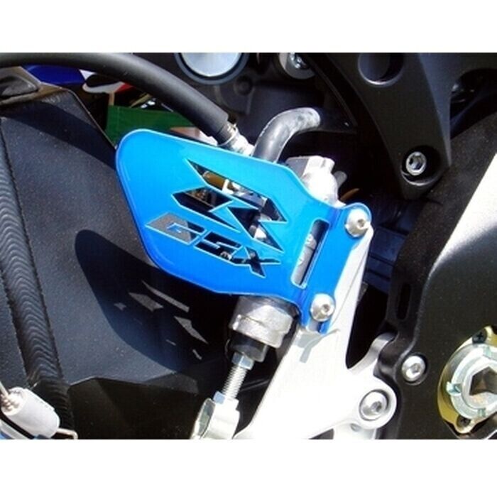 GSXR CANDY BLUE Heel Guards / Ankle Plates For GSX-R 600 750 1000