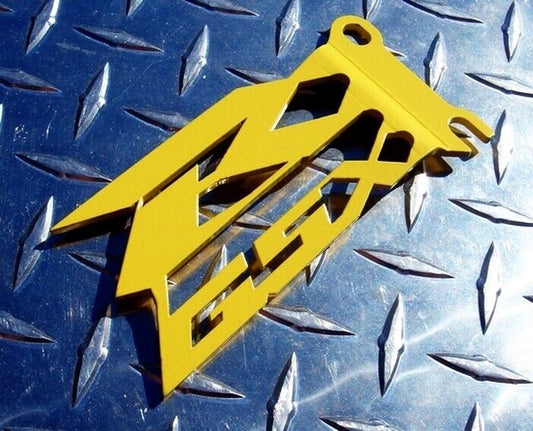 GSX-R Yellow Cut-Out Heel Guards / Ankle Plates GSXR 600  750 1000