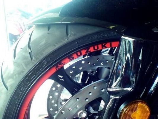 RED  GSX-R  Logo Rim Stripes / Tape  Suzuki  GSXR GSX-R1000 750 600 1100