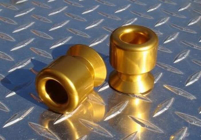 8mm GOLD Swingarm Spools GSXR HAYABUSA TL1000 CBR 600RR 1000RR RC51 675 RC8 ZX10