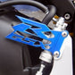 GSX-R Candy BLUE Cut-Out Heel Guards / Plates  GSXR  600  750 1000