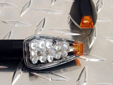 Long LED Tip Signals  R1 R6 FZ6 FZ8 GSXR SV650 SV1000 ZX6 ZX12 916 S4R CBR 600RR