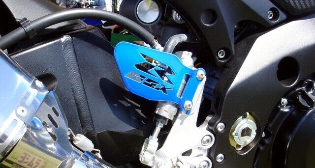 GSXR CANDY BLUE Heel Guards / Ankle Plates For GSX-R 600 750 1000