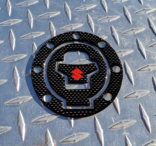 REAL Carbon Fibre Fuel Gas Cap Pad SV650 SV1000 GSXR HAYABUSA TL1000R TL1000S