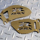 GOLD  GSXR Logo Heel Guards / Plates GSX-R 600 750 1000