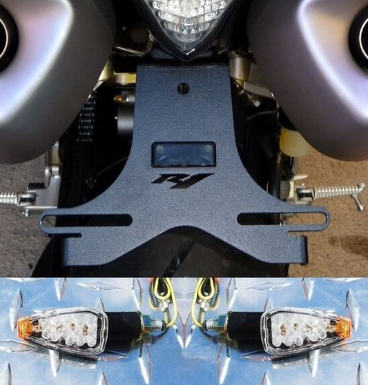 Yamaha R1 Fender Eliminator + LED Turn Signal Combo With Connectors 2004 - 2014