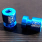 BLUE Suzuki GSXR Swingarm Spools / Bobbins / Sliders GSX-R 600 750 1000 1100