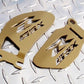 GOLD  GSXR Logo Heel Guards / Plates GSX-R 600 750 1000