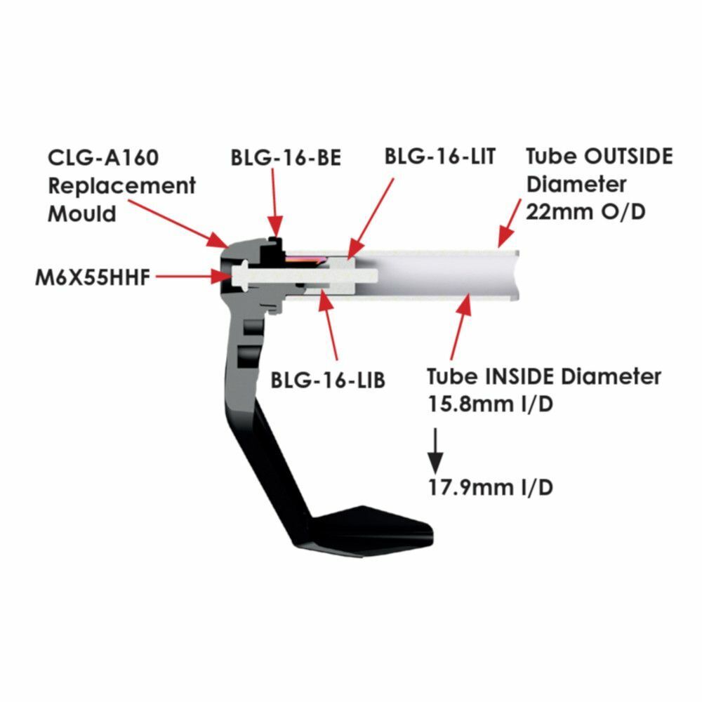 GBRacing Clutch Lever Guard Protector Universal 16mm 17mm 18mm ID 675 675R V4 R