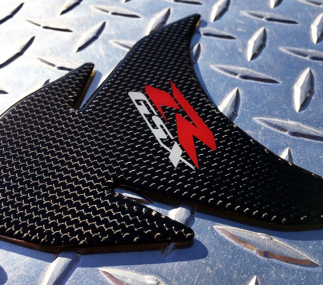 GSX-R Real Carbon Fibre 3D Tank Pad Protector GSXR 250 600 750 1000 1100