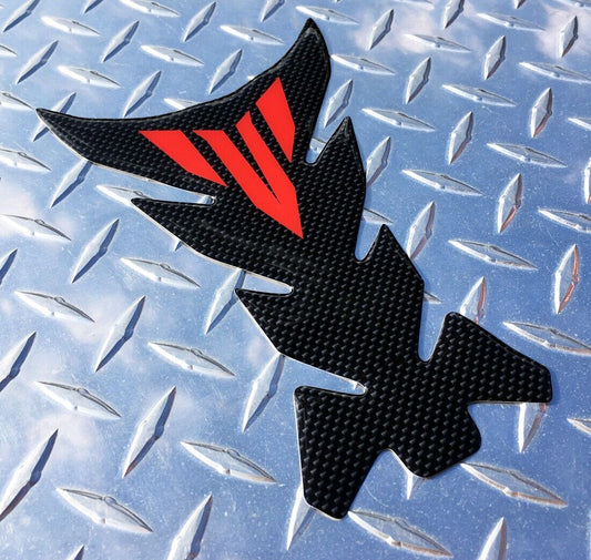 Yamaha MT Logo Carbon-Look Tank Pad - MT10 MT09 MT07 MT03 FZ10 FZ09 FZ07 FZ03