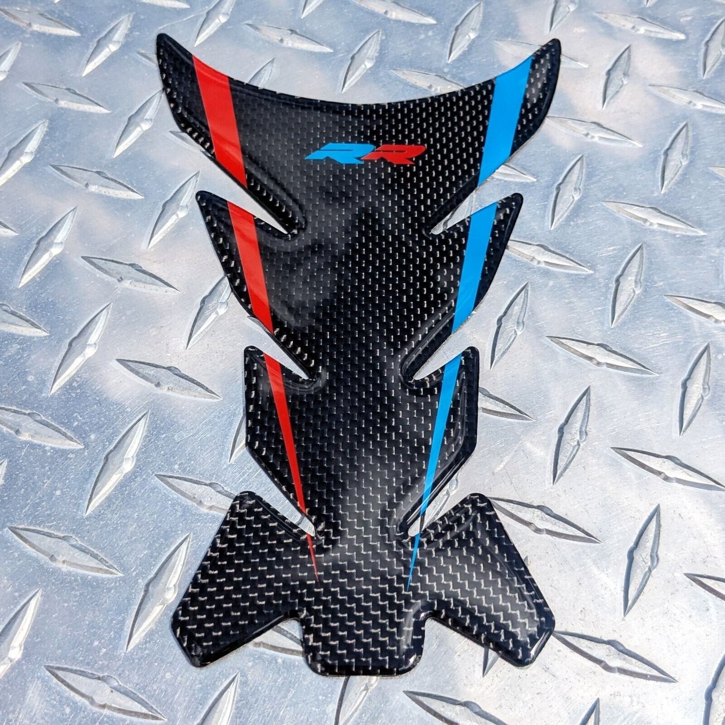 RR Logo REAL Carbon Fibre Tank Pad - BMW S1000RR