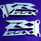 GSX-R Silver Cut-Out Heel Guards / Ankle Plates GSXR 600  750 1000