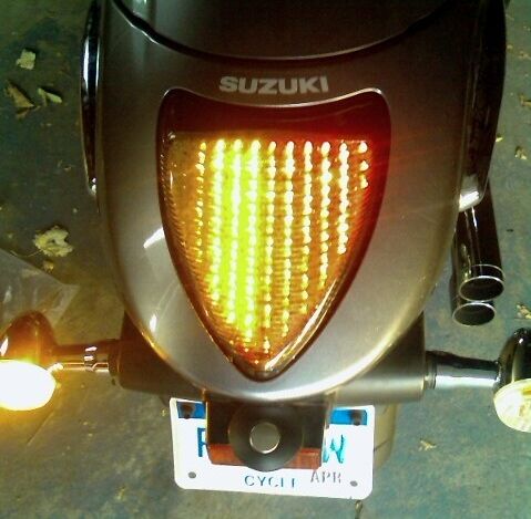 Suzuki M109R Integrated LED Tail / Brake Light M109 Boulevard VZR1800 - Smoked