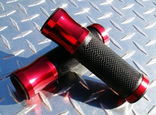 Red Grips GSXR GSXS 600RR 1000RR 675R R1 R6 R3 FZ8 MT07 FZ09 FZ1 ZX6 ZX10 ZX14