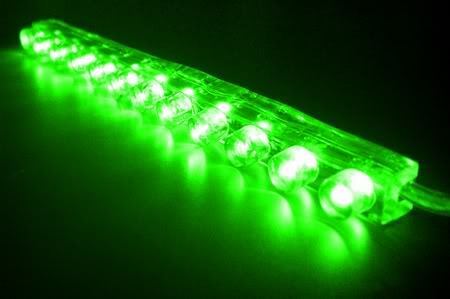 Green 4" LED Strip R1 R6 R3 GSXR SV1000 250R 300R ZX6 ZX10 ZX12 ZX14 Z1000 CBR