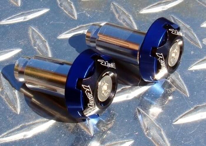 Blue Bar Ends - GSXR SV1000S GSX-S1000 GSX650F TL1000R DRZ CBR 675 848 1098 1198