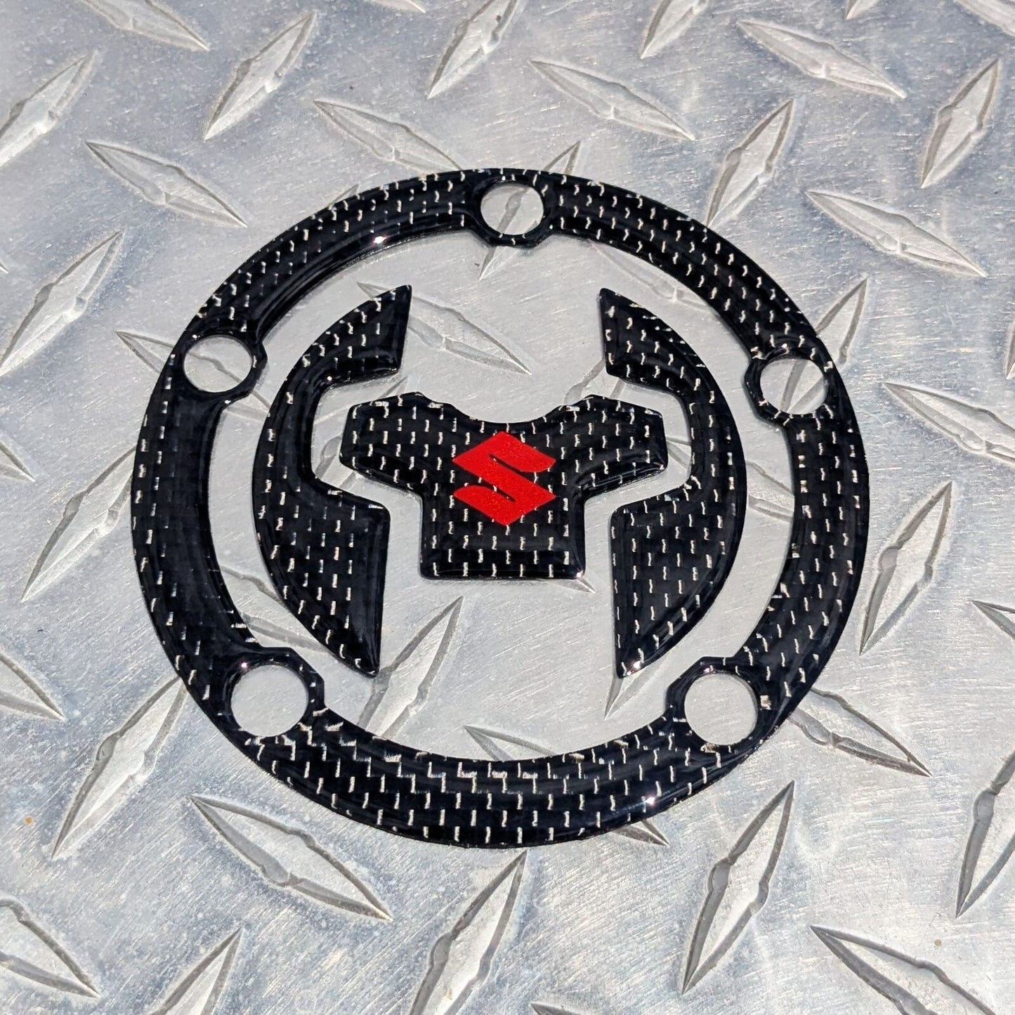Real Carbon Fuel Gas Cap Pad 2018 + GSX-S1000 GSX-S750 KATANA GSXS GSX-S 1000 GT