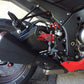 Kawasaki ZX10 Cut Heel Guards / Ankle Plates ZX-10R ZX10R 2004 -2016 Candy Red