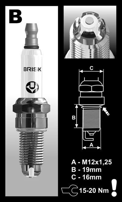 4 x BRISK BOR10LGS Spark Plugs XB9 V-Rod CBR1000F VTR1000F 916 996 TDM850 TT600R