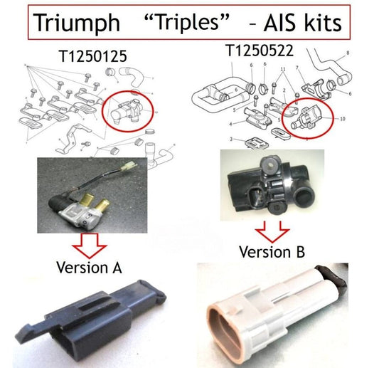 Triumph Tiger SPORT 660 850 SMOG Block Off Plates AIS SAS PAIR Valve Delete Kit