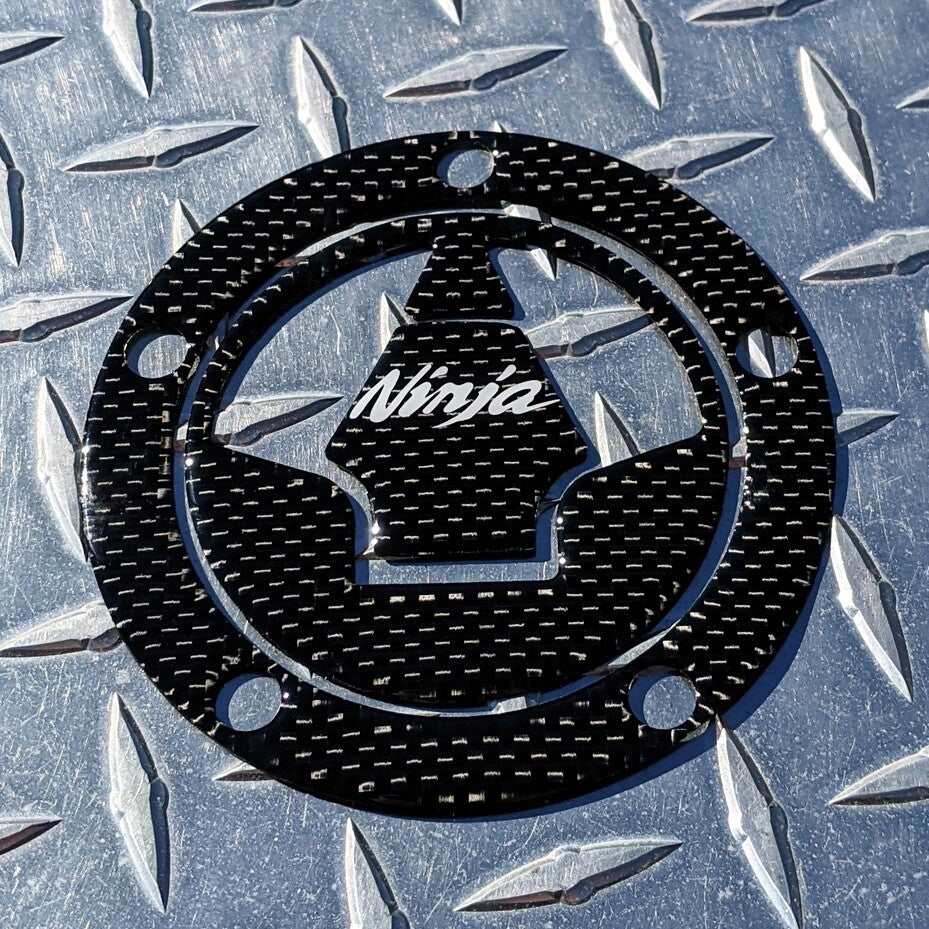 Ninja REAL Carbon Fuel Gas Cap Pad ZX6R ZX10R ZX14 ZX14R Z1000 Z800 Z750 Z1000SX
